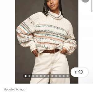 Anthropologie Pilcro Relaxed Turtleneck Sweater size small
